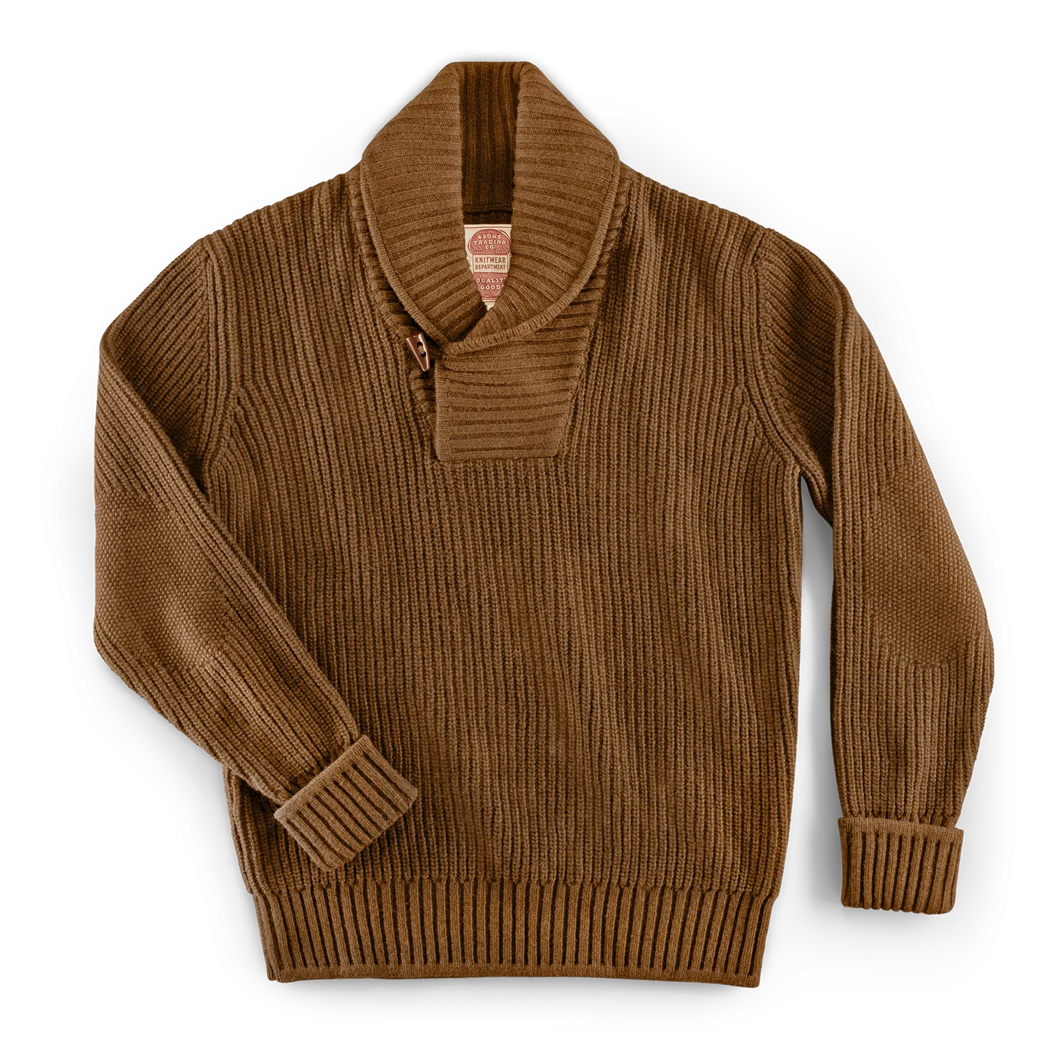 &SONS Port Shawl Collar Jumper Dune