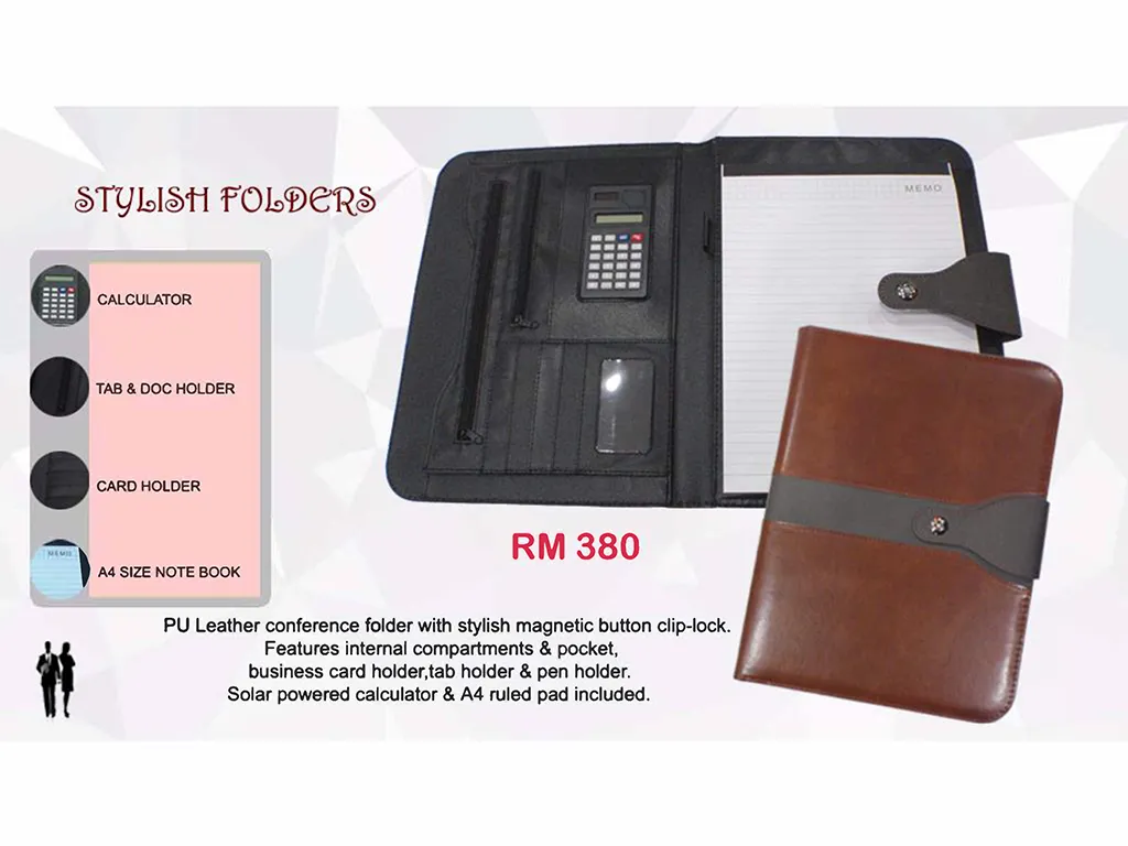 AMS-RM-380 - PU Leather Portfolio