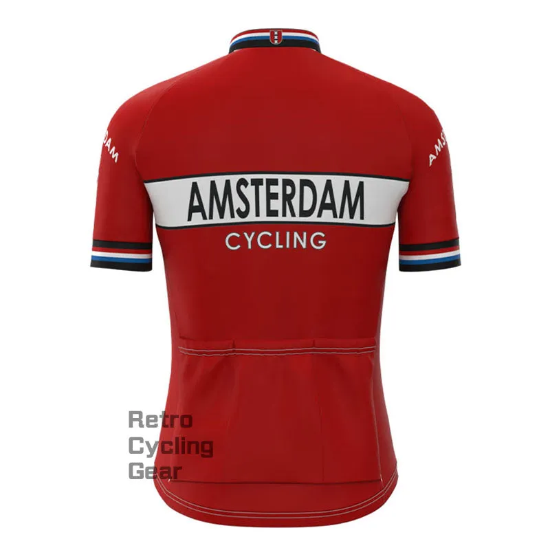 Amsterdam Red Retro Short sleeves Jersey