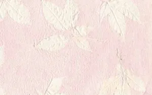 An-Jing Embossed Leaves Pastel Pink