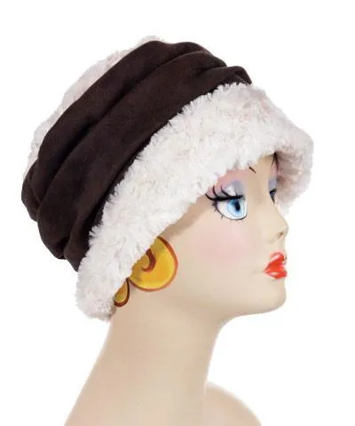 Ana Cloche Hat Style - Cuddly Faux Fur in Ivory