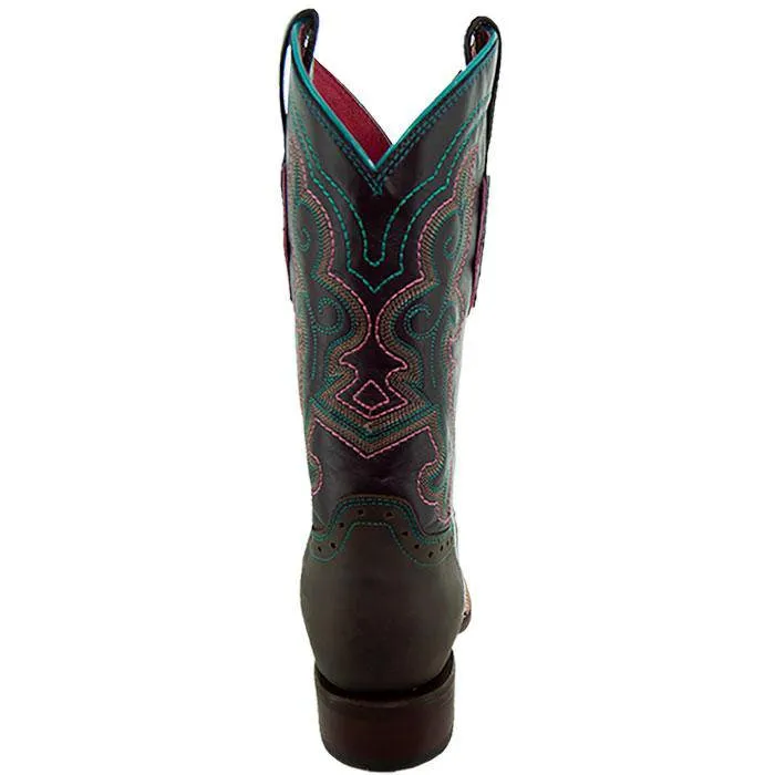 Ana Vaquera Western Boots | Women's Embroidered Square Toe Cowgirl Boots (M9002)