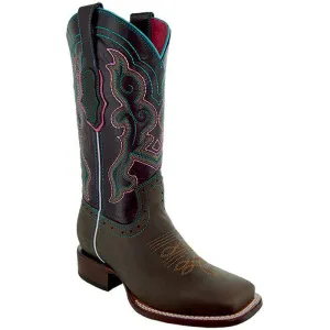 Ana Vaquera Western Boots | Women's Embroidered Square Toe Cowgirl Boots (M9002)