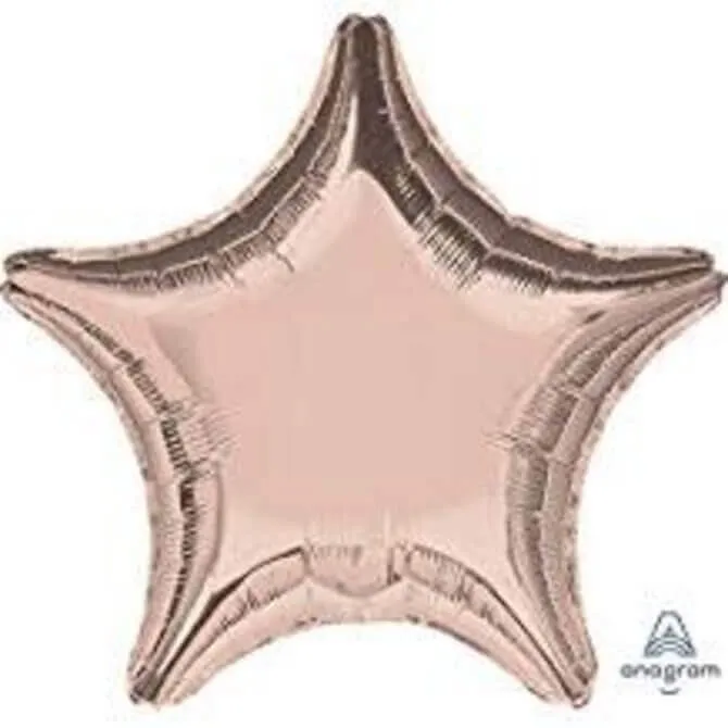 Anagram - 19" Star Rose Gold Mylar Balloon #219