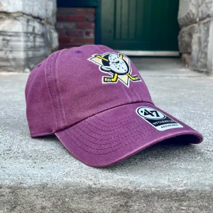 Anaheim Ducks NHL Alt. Clean Up Cap (Rustic Purple)