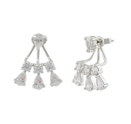 Anais Front Back Cubic Zirconia Earrings