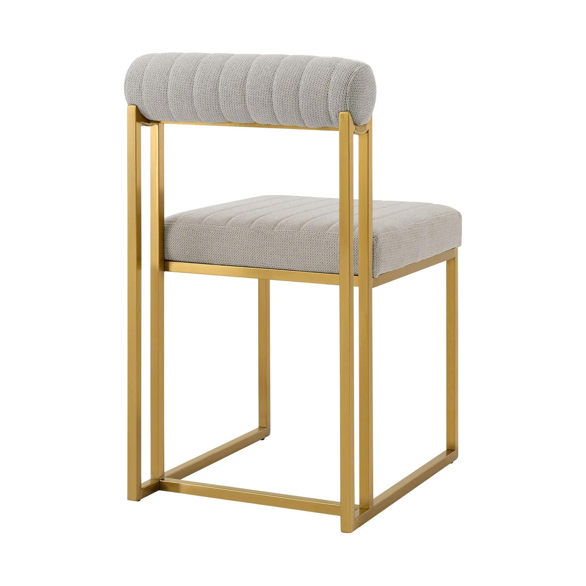 Anastasia - Dining Chair (Set of 2) - Gold Brushed / Taupe