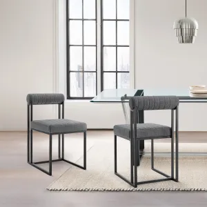 Anastsia Upholstered Dining Chair with Metal Frame