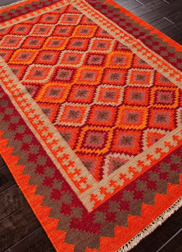 Anatolia Izmir Red/Medium Tabasco Area Rug