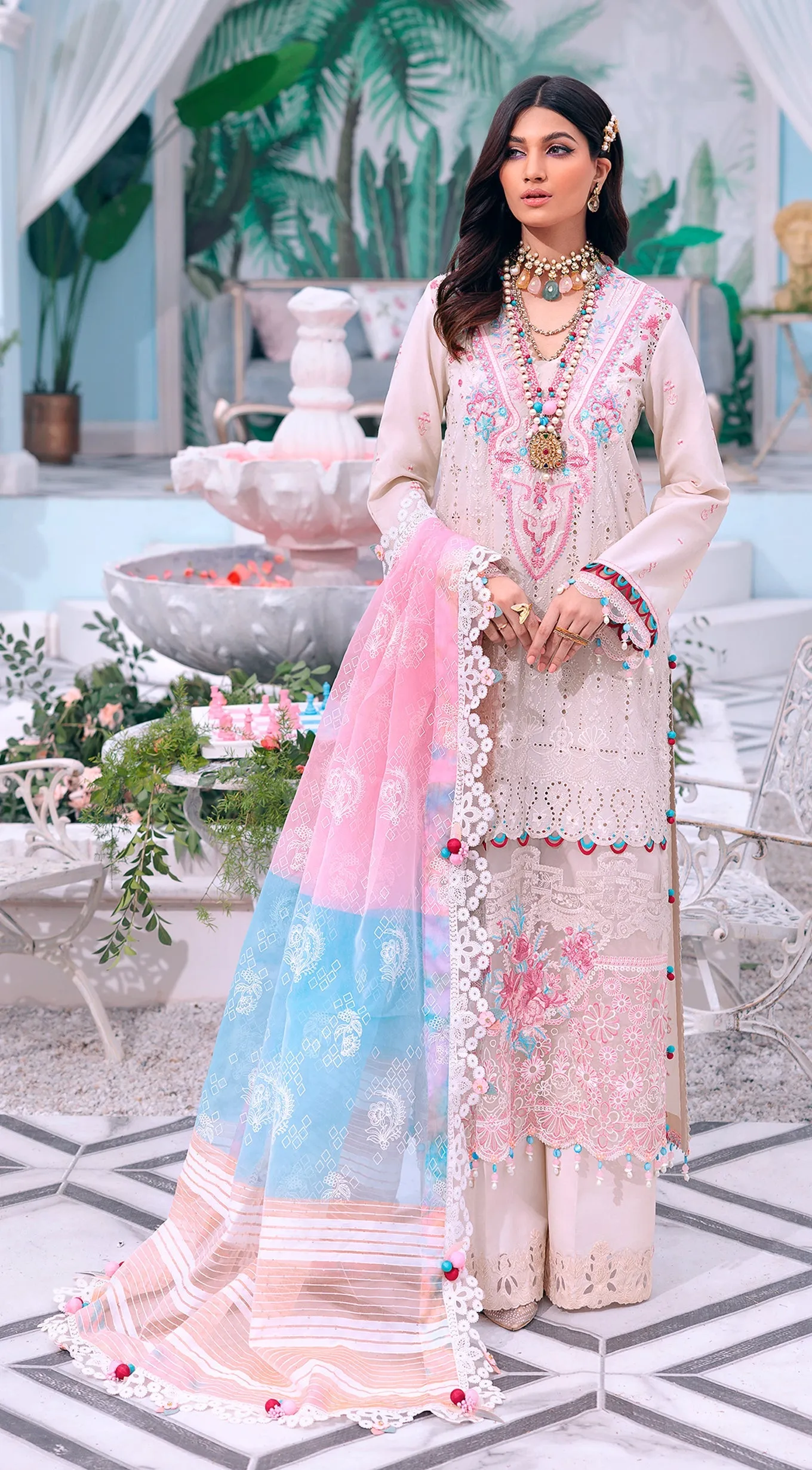 Anaya by Kiran Chaudhry · Luxury Festive Afsana Lawn Collection – SAIQA