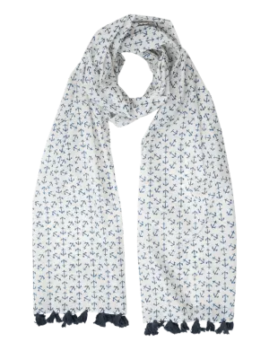 Anchor Blue Scarf