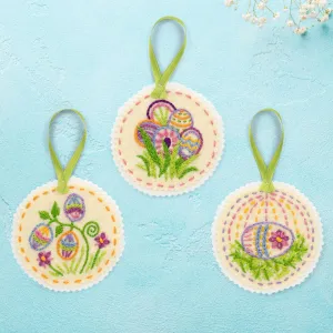 Anchor Embroidered Easter Ornaments Embroidery Design