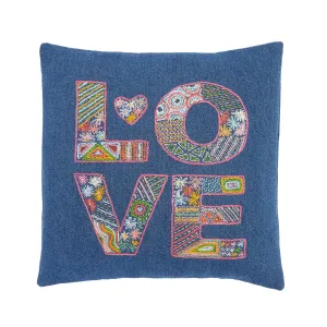 Anchor Embroidery Hand Embroidered Love Pillow