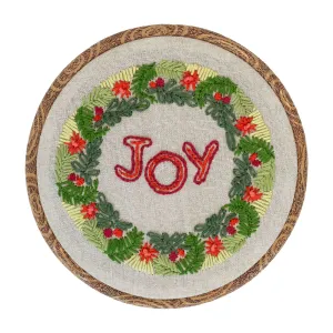 Anchor Wreath Of Joy Embroidery Design