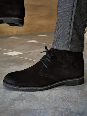 Anchorage Black Suede Chukka Boots