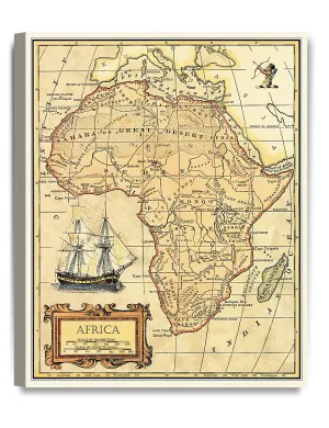 Ancient Africa Map.