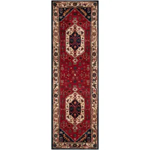 Ancient Treasures Burgundy/Navy Runner Rug