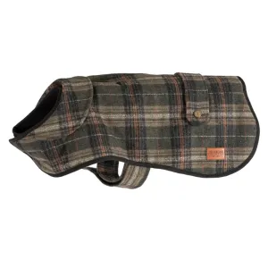 Ancol Heritage 35cm Green Check Dog Coat - Small/Medium