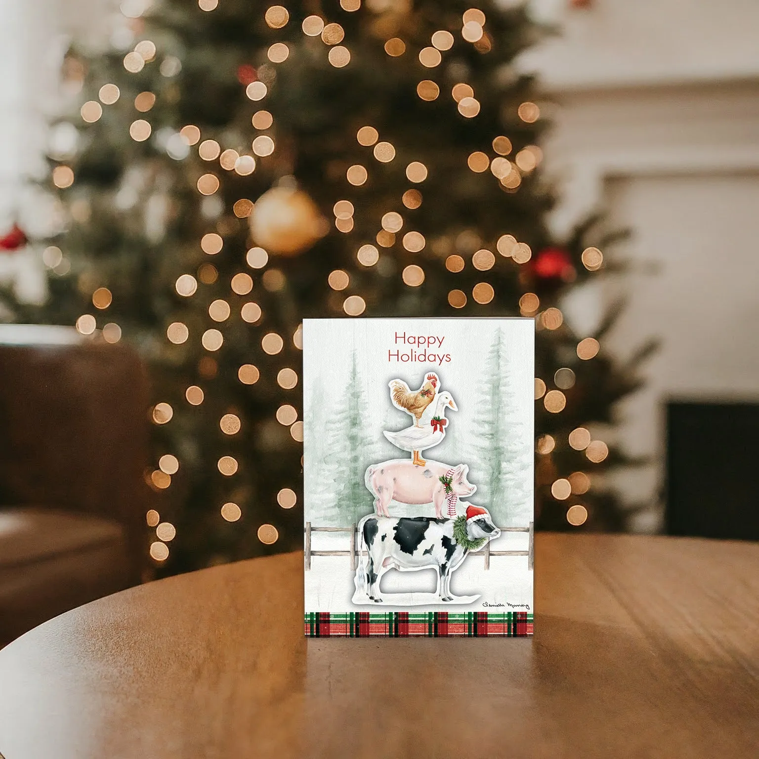 And on that Farm- Boxed Christmas Cards -15 Cards