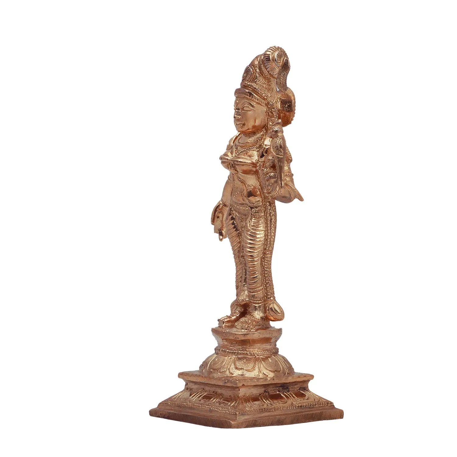 Andal Statue - 5 Inches | Panchaloha Statue/ Goda Devi Vigraham for Pooja/ 330 Gms Approx