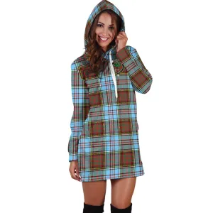 Anderson Ancient Tartan Hoodie Dress with Family Crest