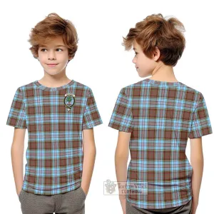 Anderson Ancient Tartan Kid T-Shirt with Family Crest