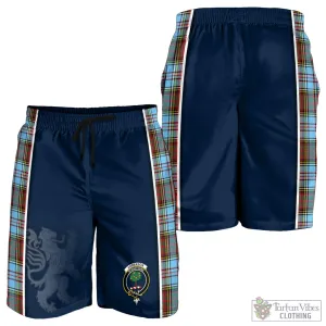 Anderson Ancient Tartan Men's Shorts with Family Crest and Lion Rampant Vibes Sport Style