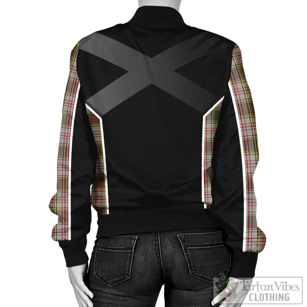 Anderson Dress Tartan Bomber Jacket with Family Crest and Scottish Thistle Vibes Sport Style