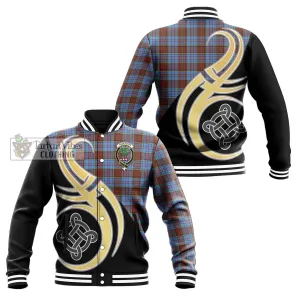 Anderson Modern Tartan Baseball Jacket with Family Crest and Celtic Symbol Style