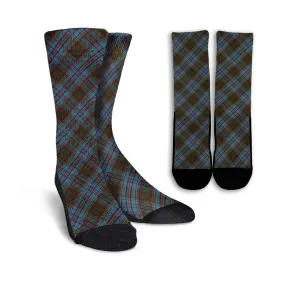 Anderson Tartan Crew Socks Cross Tartan Style