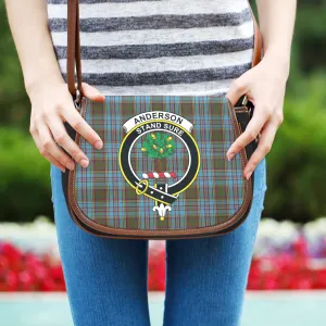 Anderson Tartan Saddle Bag with Family Crest