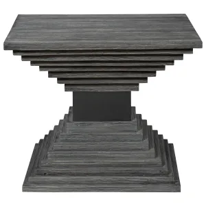 Andes Wooden Geometric Accent Table