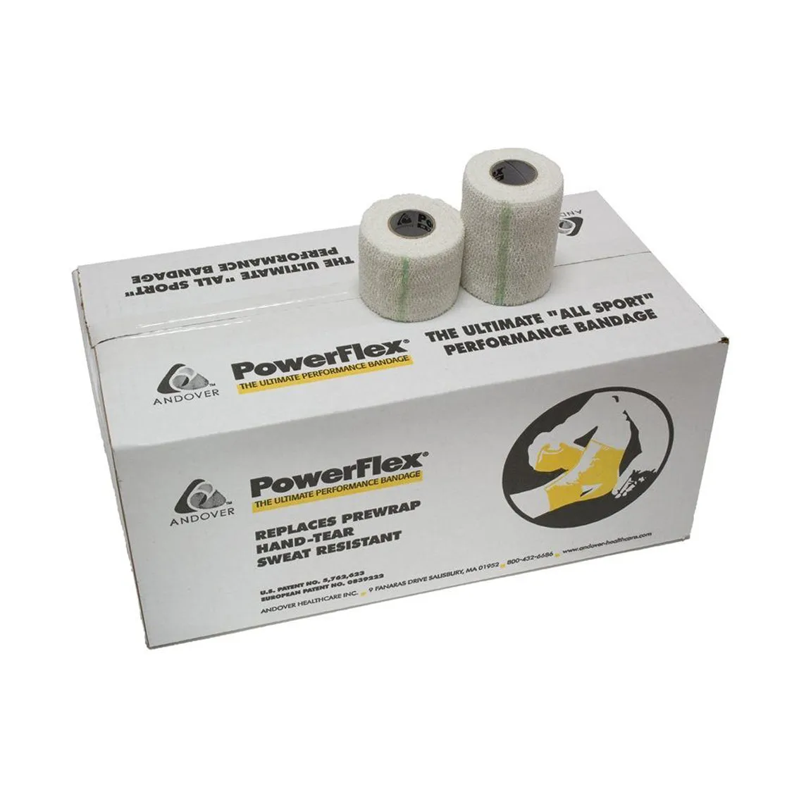 Andover Powerflex Cohesive Bandage Tape Powerflex 1.5X6Ydwht 3 Rl/Cs