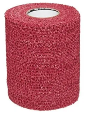 Andover Powerflex Cohesive Bandage Wrap Selfadherent 3X6Ydmaroon 16Rl/Cs