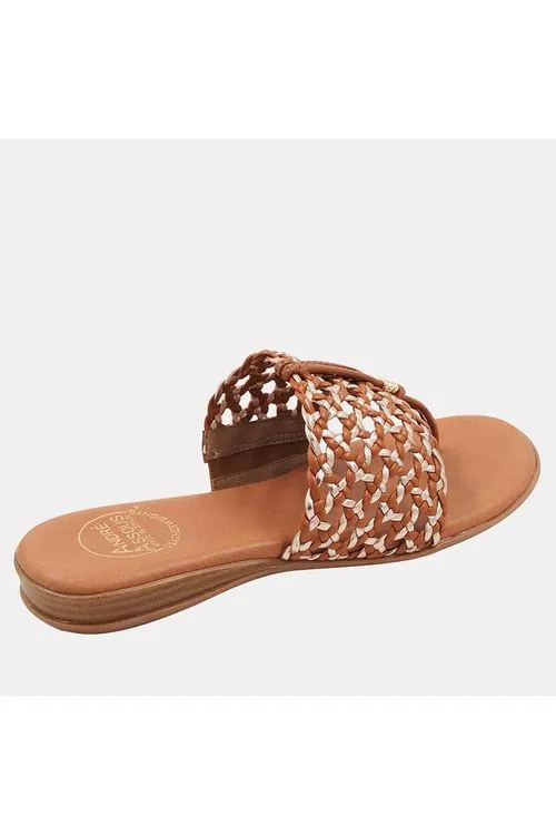 André Assous Nice Woven Featherweights ™ Woven Flip Flop Sandals | Cuero Multi | Clearance Final Sale