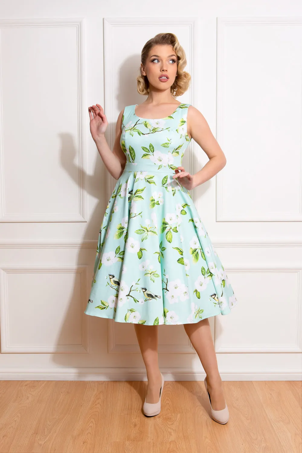 Andrea Floral Swing Dress by Hearts and Roses