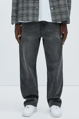 Andrew Straight Jeans - Black Wash