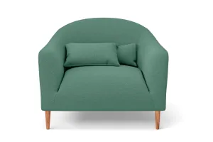 Andria Armchair Mint Green Linen Fabric