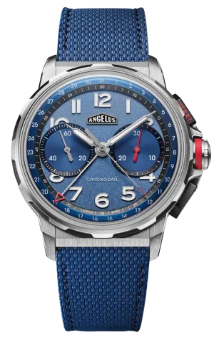 ANG Watch Chronodate Titanium Blue Limited Edition