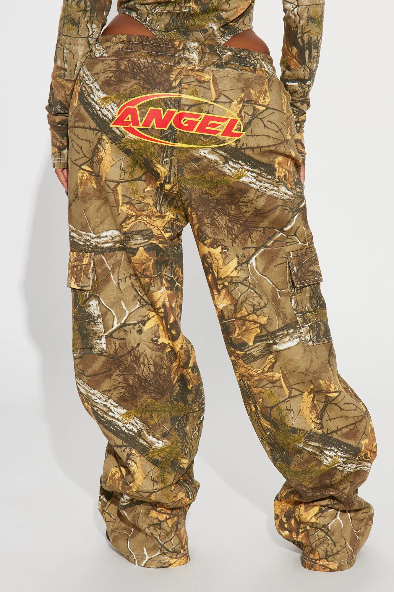 Angel Baby Camo Wide Leg Pant - Camouflage