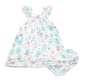 Angel Dear Muslin Sundress & Bloomer--Ditzy Seaworld