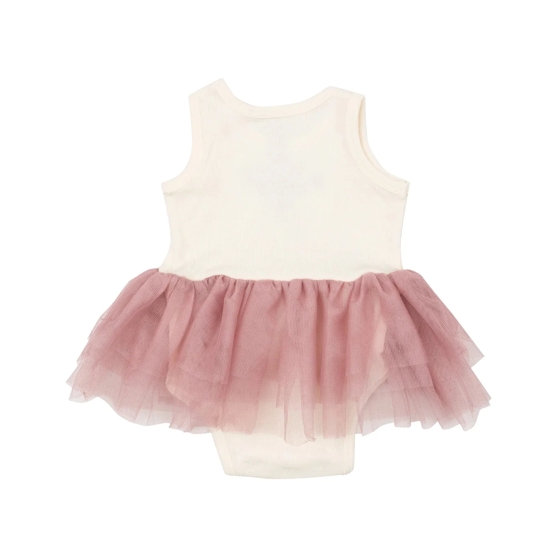 ANGEL DEAR SUGAR SWIZZLE RIB TANK BODYSUIT TUTU