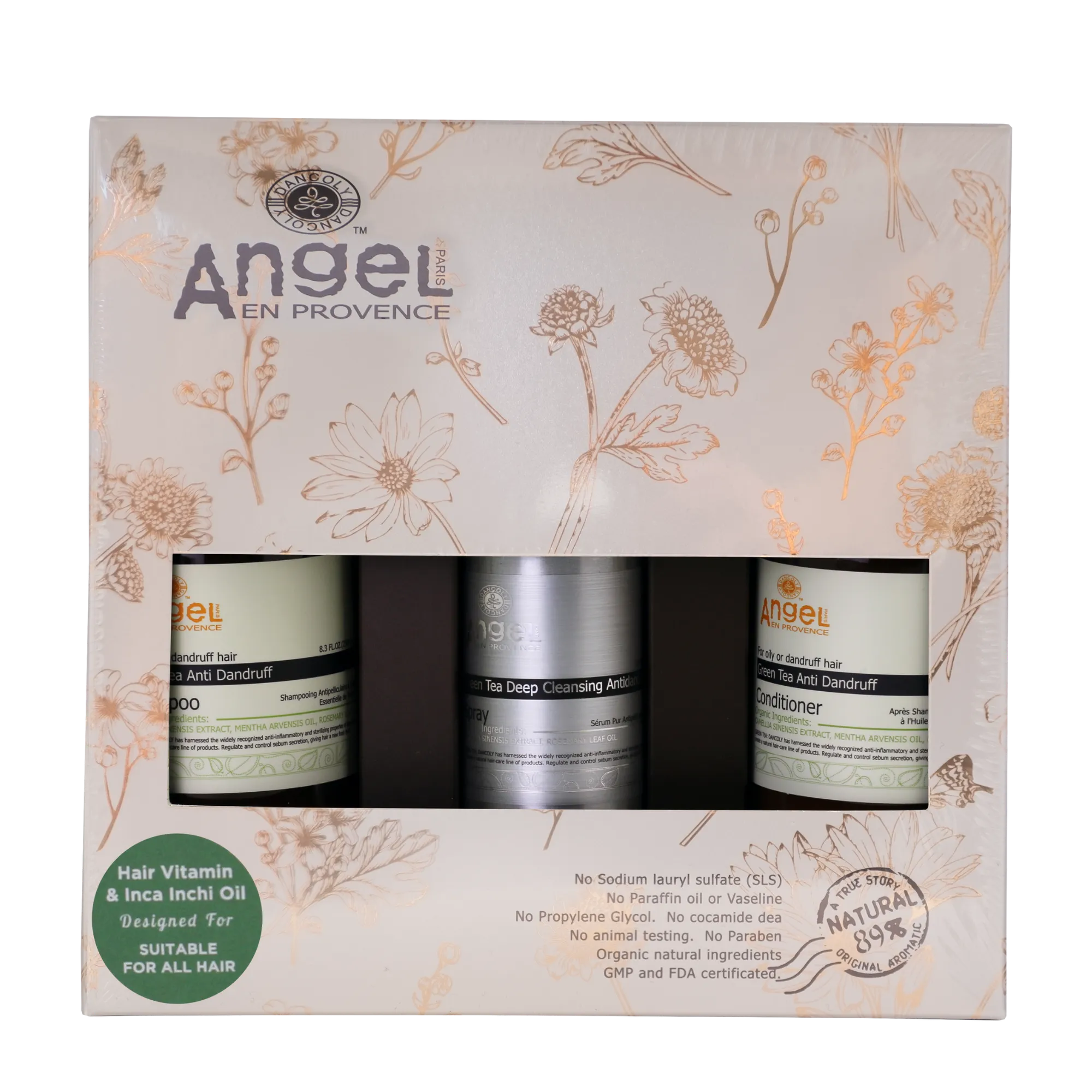 Angel En Provence Green Tea Anti Dandruff Trio Gift Pack