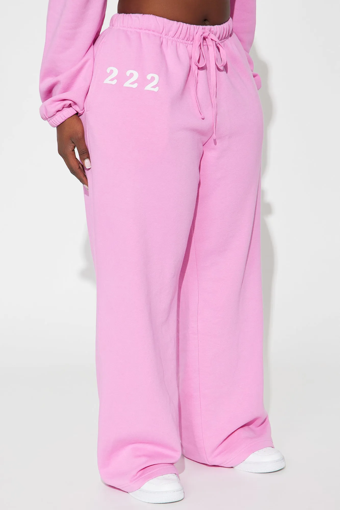 Angel Number Washed Pant - Pink/combo