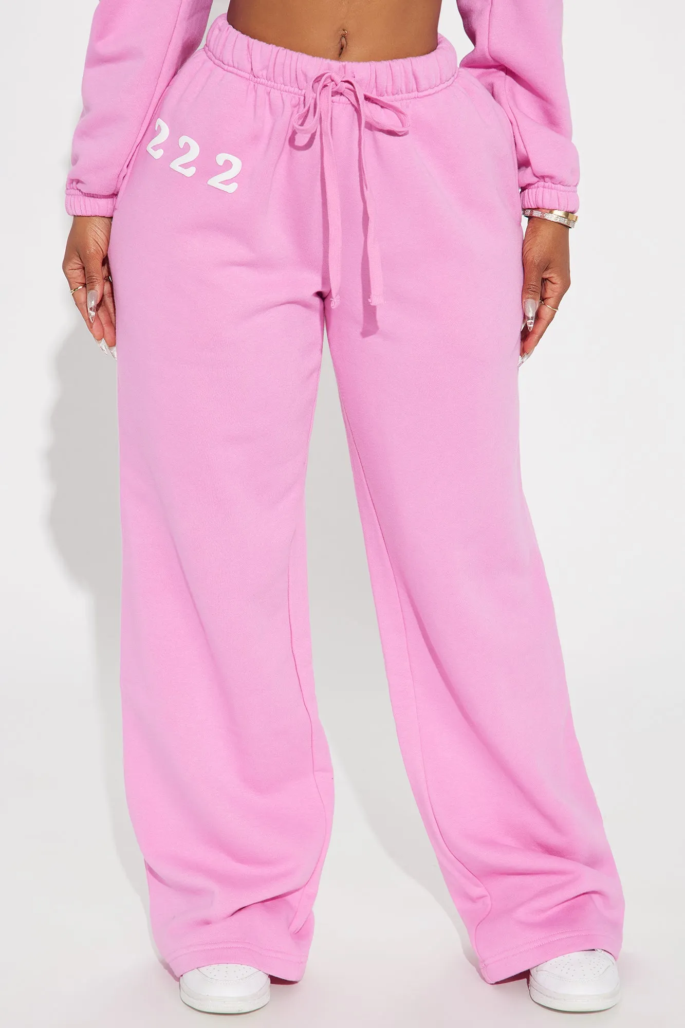 Angel Number Washed Pant - Pink/combo