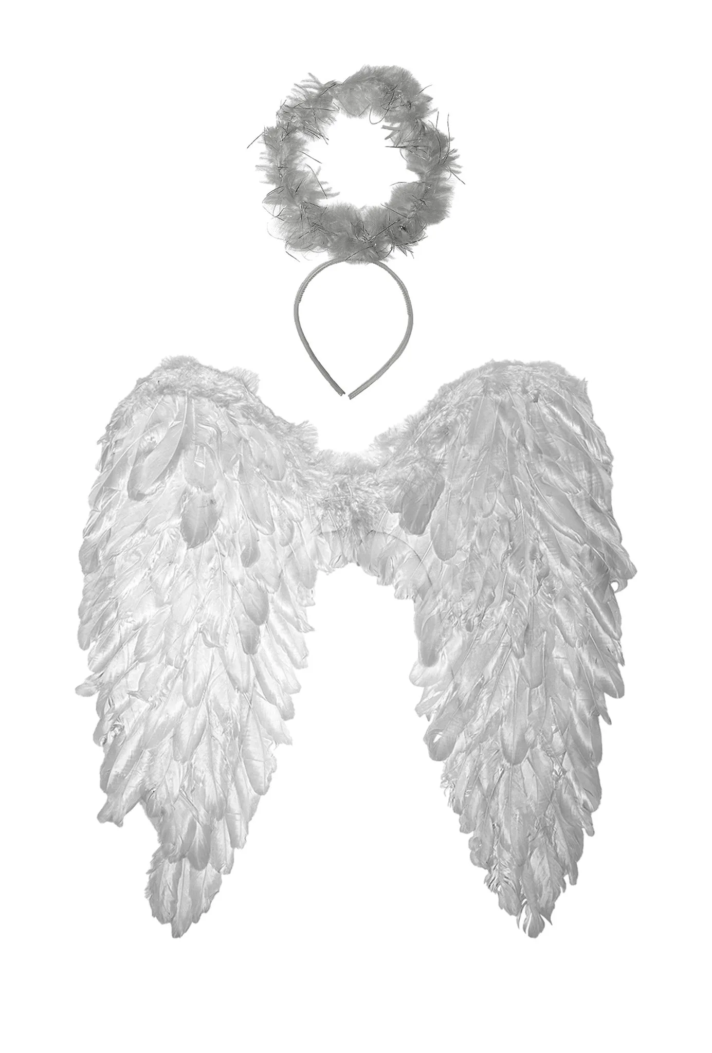 Angel Wings & Halo - White