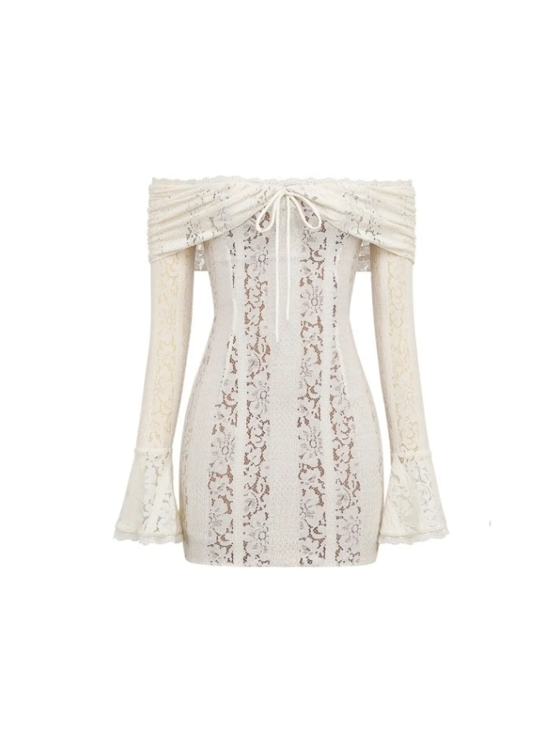 Angelee Off-Shoulder Lace Dress