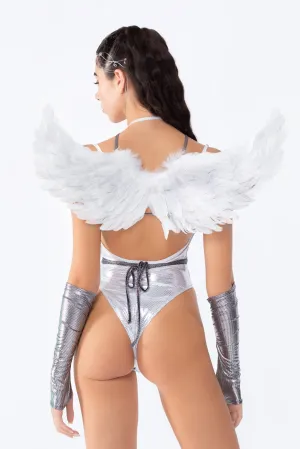 Angelic White Feather Wings