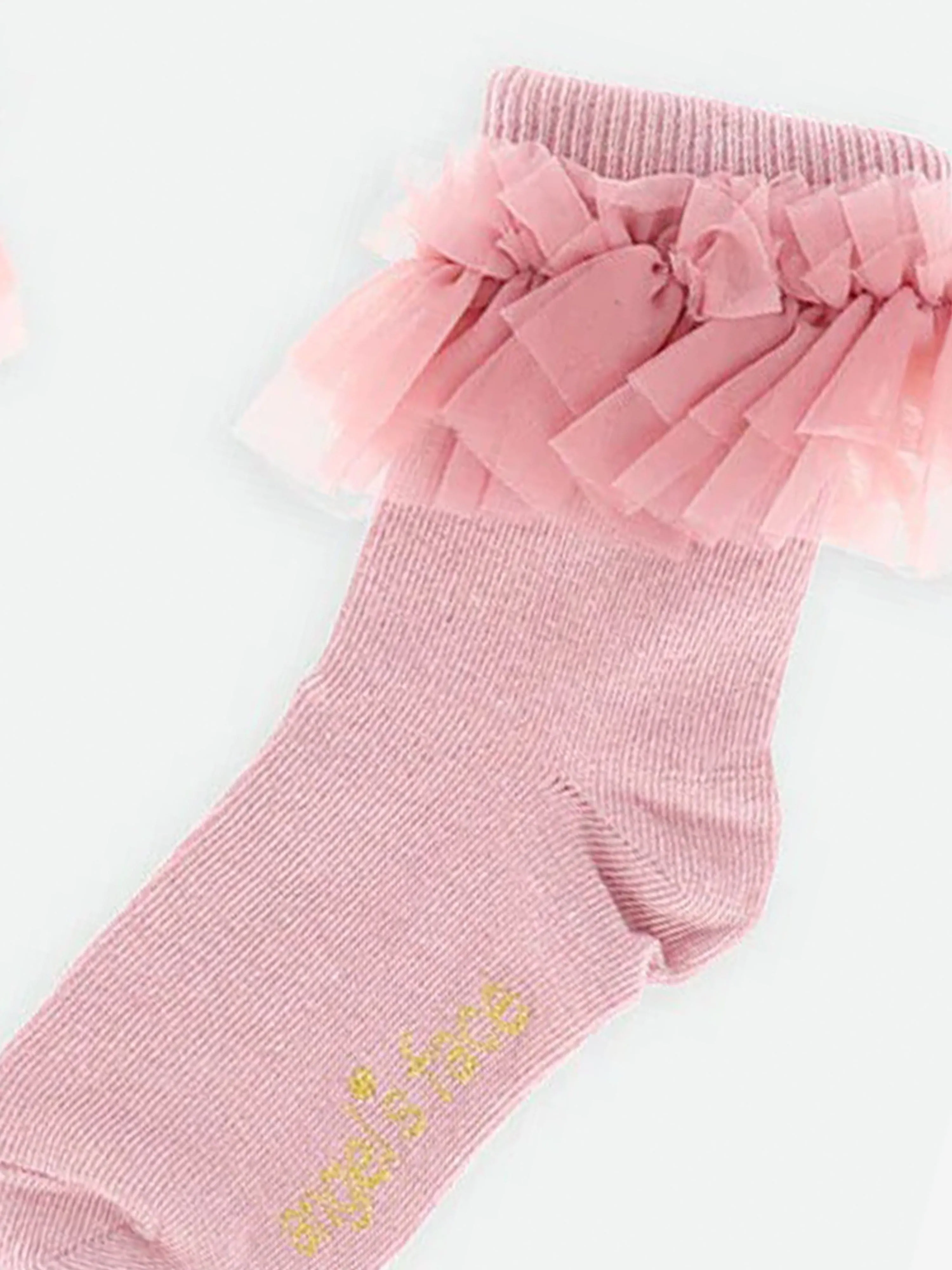 Angels Face Girls Frilly Socks in Pink