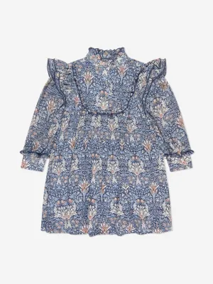 Angels Face Girls Tabatha Printed Dress in Blue